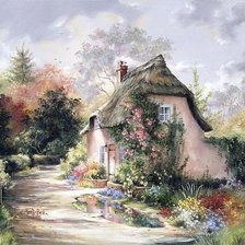 Схема вышивки «домишка»