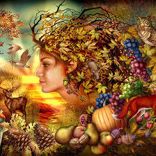 Схема вышивки «осень»