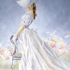 Схема вышивки «девушка»