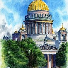 Схема вышивки «Исаакиевский собор»