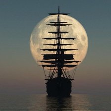 Схема вышивки «корабль»