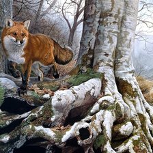 Схема вышивки «Лисичка»