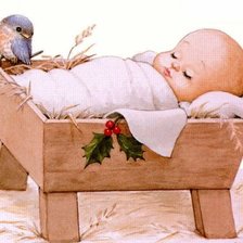 Схема вышивки «новорожденный»