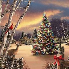 Схема вышивки «Зима»