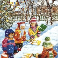 Схема вышивки «Серия "Зима пришла"»