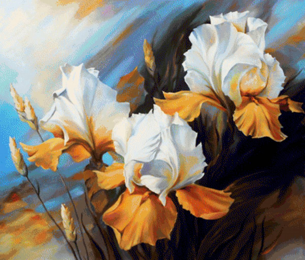 żółte irysy - предпросмотр