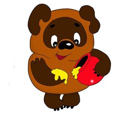 Схема вышивки «советский винни пух»