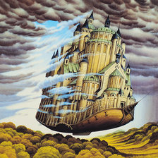 Схема вышивки «летающий замок»