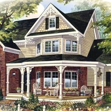 Схема вышивки «Серия "Милый дом"»