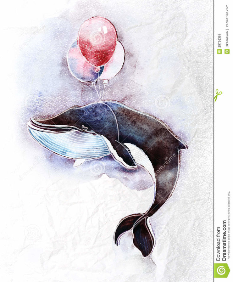 кит на воздушных шариках - оригинал