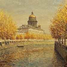 Схема вышивки «Худ. Роберт Миф (Мифтахутдинов). Осень в Санкт-Петербурге.»