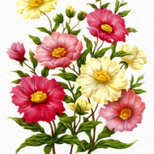 Схема вышивки «цветы»