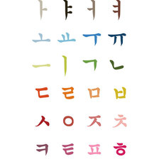 Схема вышивки «Хангыль»