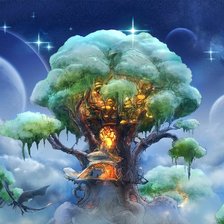 Схема вышивки «Таинственный лес»