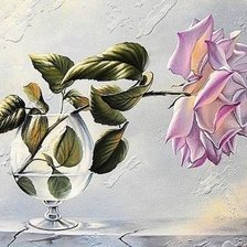 Схема вышивки «Роза в бокале»