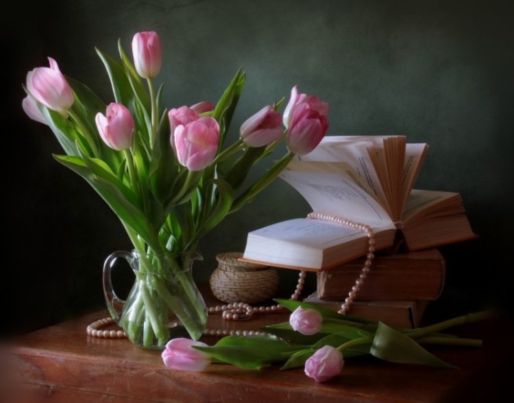 книга и цветы - оригинал