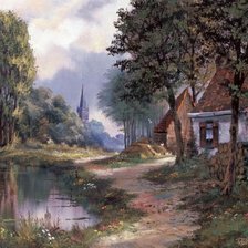 Схема вышивки «Пейзаж»