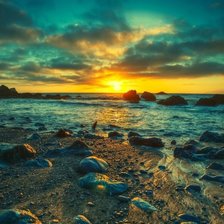 Схема вышивки «Море»