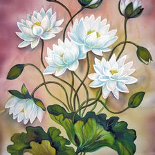 Схема вышивки «Цветущий лотос»