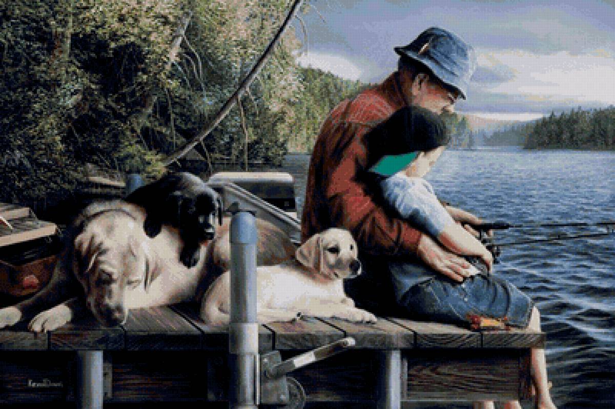 на рыбалке - предпросмотр