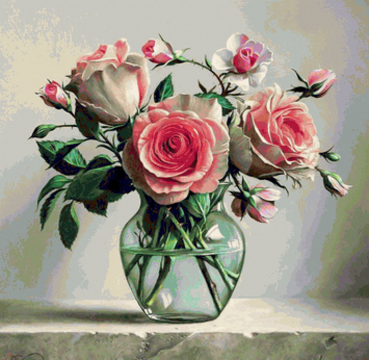 красивый букет1 - розы букет - предпросмотр