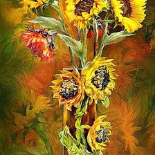 Схема вышивки «Подсолнухи»