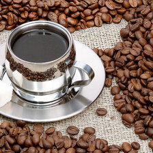 Схема вышивки «кофе»