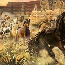 Схема вышивки «мустанг»