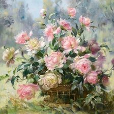 Схема вышивки «розы»