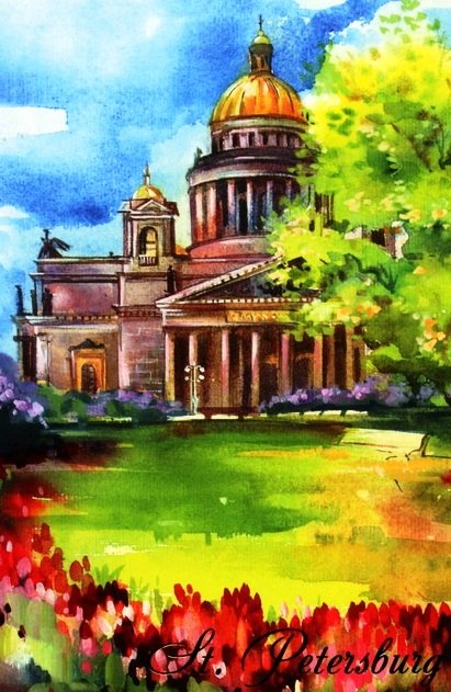 Исаакиевский собор - питер, архитектура, городской пейзаж - оригинал