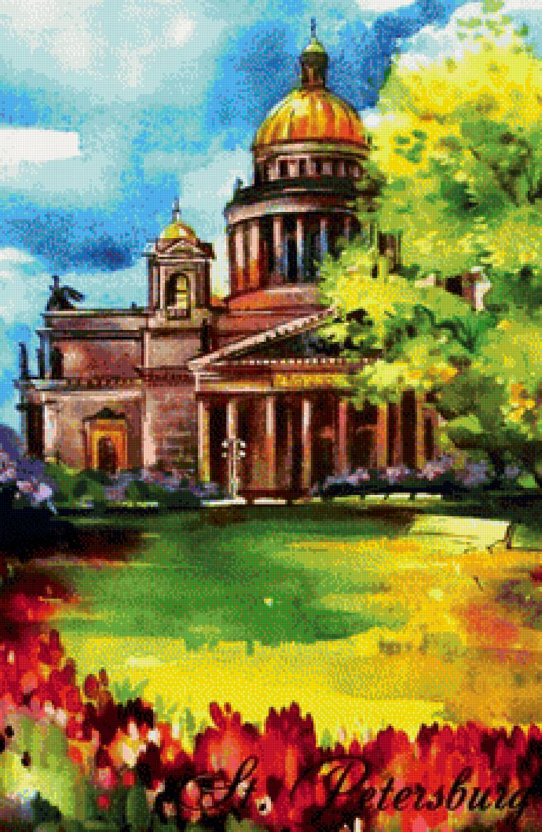 Исаакиевский собор - архитектура, городской пейзаж, питер - предпросмотр