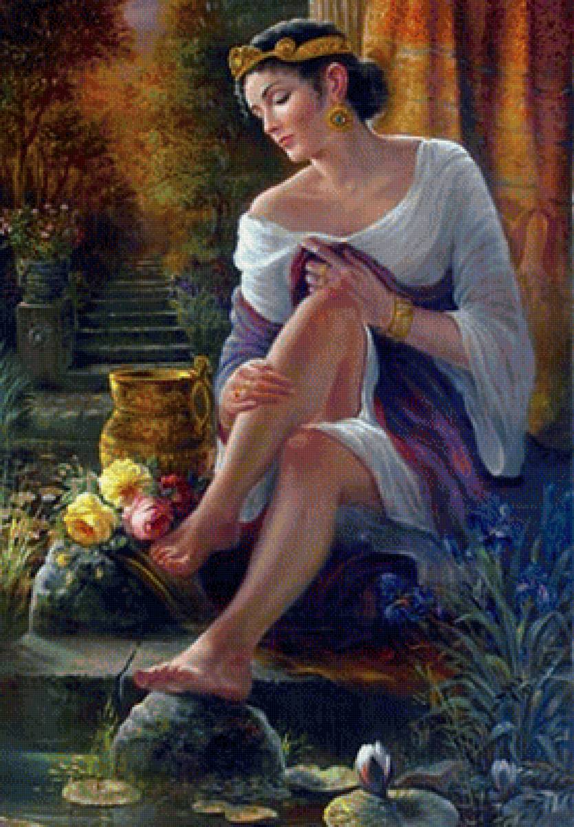 Девушка - иллюстрация - предпросмотр