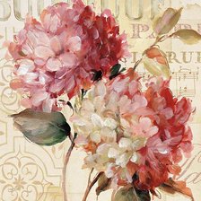 Схема вышивки «Винтажная гортензия»
