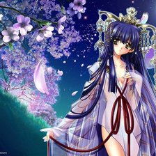 Схема вышивки «Девушка»