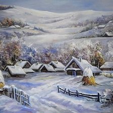 Схема вышивки «пейзаж»