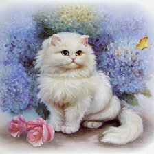 Схема вышивки «кися»