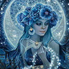 Схема вышивки «девушка»