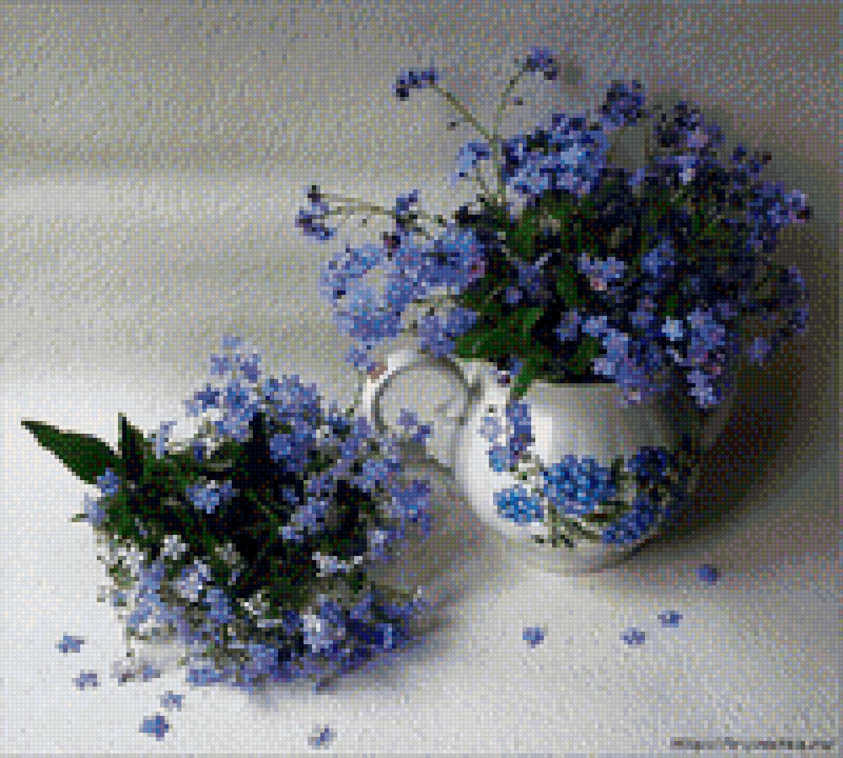 незабудки - цветы, букет - предпросмотр