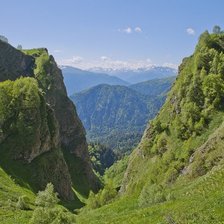 Схема вышивки «Горы»