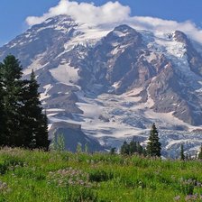 Схема вышивки «Горы»