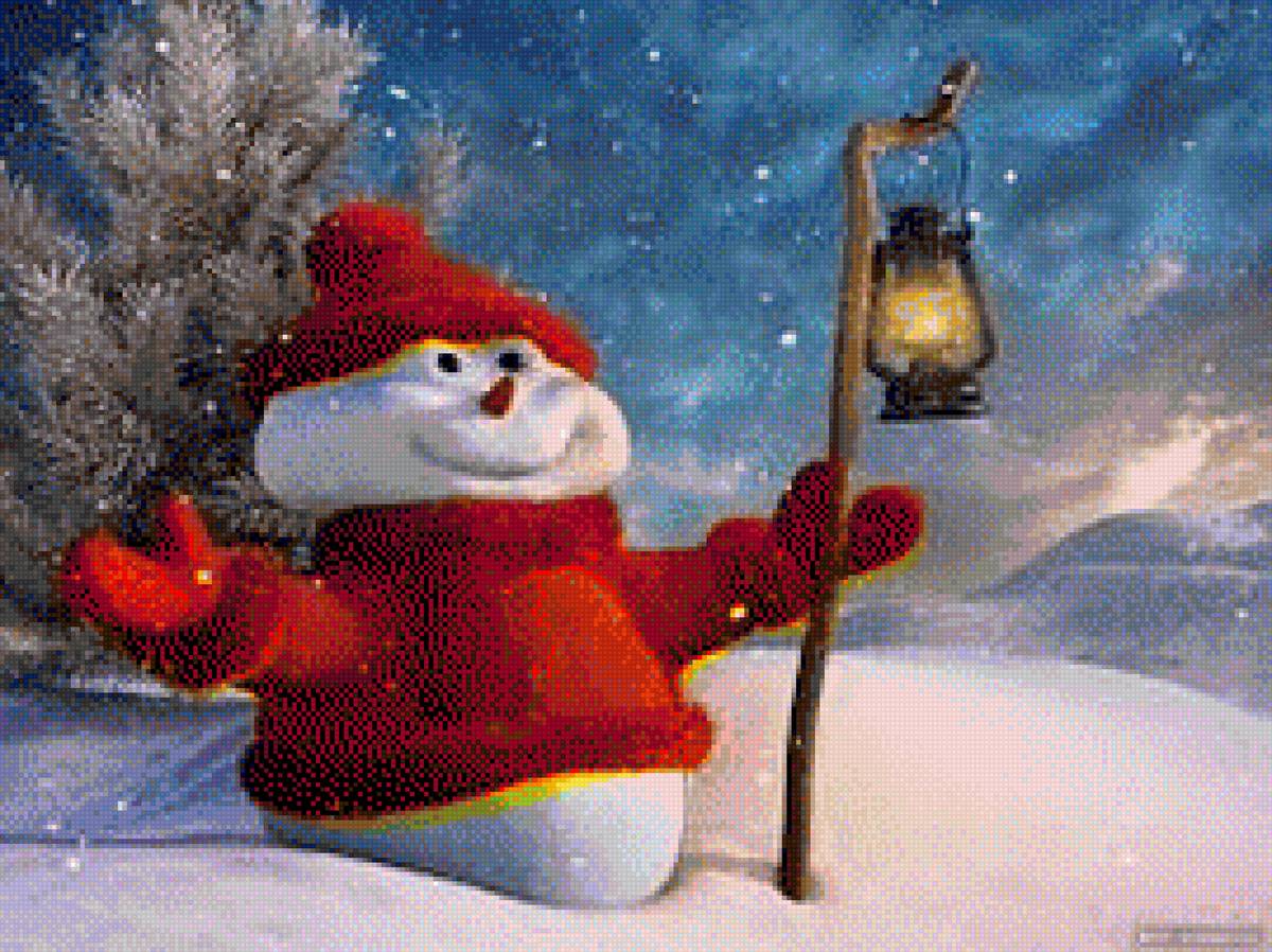 Hóemberke - természet, tél - предпросмотр