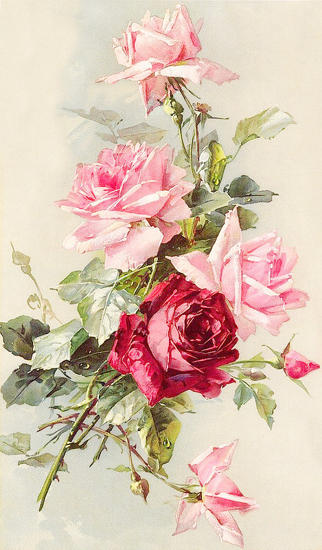 Paul De Longpre - винтаж, цветы - оригинал