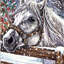 Схема вышивки «зима»