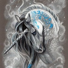 Схема вышивки «Единорог»