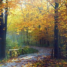 Схема вышивки «худ.Александр Игнатьев. Дорога в осень.»