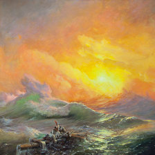 Схема вышивки «Девятый вал - Айвазовский»