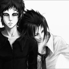 Схема вышивки «Гаара и Саске»