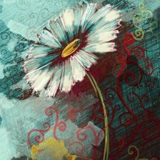 Схема вышивки «ромашка»