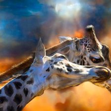 Схема вышивки «жирафы»