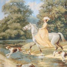 Схема вышивки «Девушка»